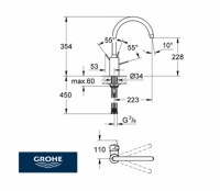 GROHE EUROSMART COSMOPOLITAN COCINA